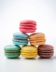 Obraz premium colorful macarons 