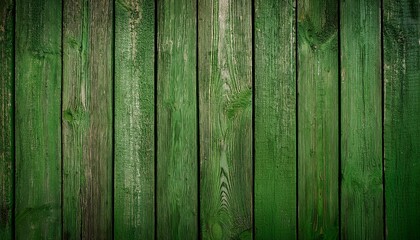 Naklejka premium green grunge wood panels