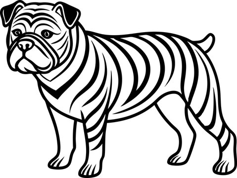 recommend clip art: Black line art the drawing dog looks illustration. This is an editable and printable vector eps file