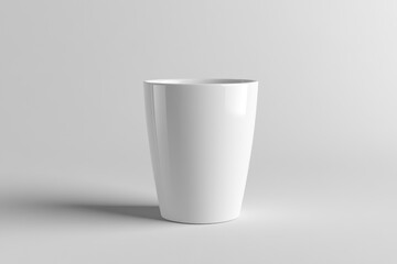 White Ceramic Mug on a White Background