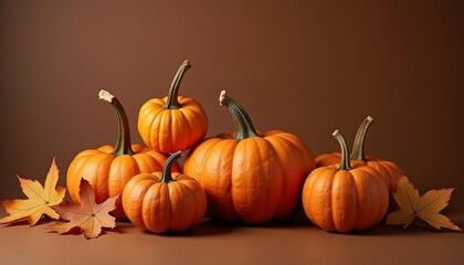  Autumns bounty  A harvest of pumpkins and leaves