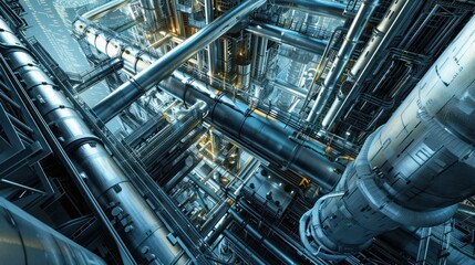 Industrial Complex - Pipes and Structures