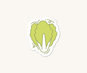green mustard illustration sticker cartoon hand drawn style