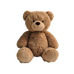 Obraz premium Large Brown Teddy Bear Isolated on White 