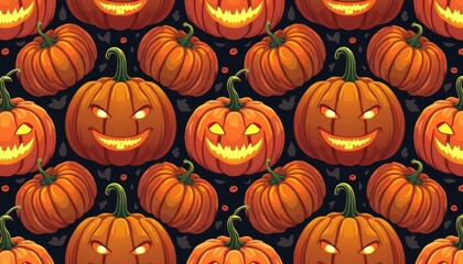  A spooky Halloween pumpkin pattern