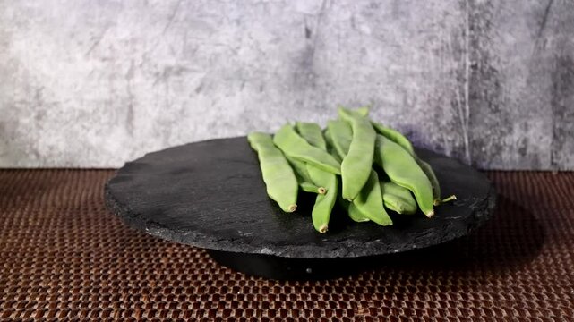 verdura temporada judia verde fresca vitaminas 