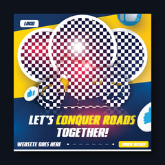 Modern Bike Sale Ads Social Media Template Design 