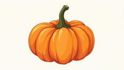 Vibrant orange pumpkin perfect for fall decor