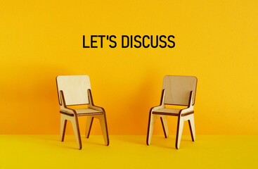 Let's discuss as Communication and Business concept