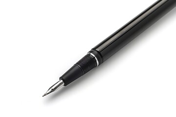 close up of a pen on white background with clipping path and shadow