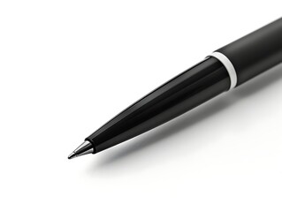 close up of a pen on white background with clipping path and shadow