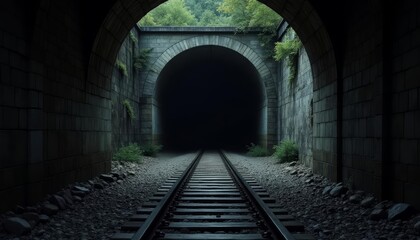 Obraz premium Awaiting the journey through the tunnel