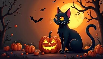  A feline friend for Halloween night