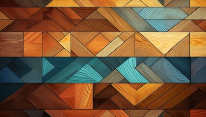 Wooden background with diffrent color of wooden parquet