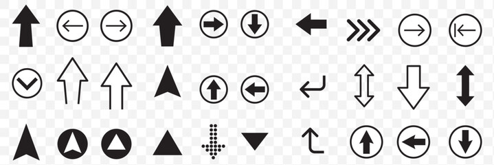 Arrow icons set. Arrow collection. Simple arrow big set. Vector illustration. EPS10.
