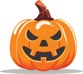 Halloween Pumpkin Flat Vector Icon