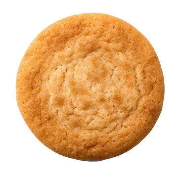  A snicker doodle cookie isolated on white background