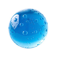 Blue Sphere with Bubbles