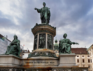 Emperor Franz Monument  in front of the Amalienburg at the Hofburg Palace, Vienna