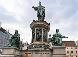 Emperor Franz Monument  in front of the Amalienburg at the Hofburg Palace, Vienna