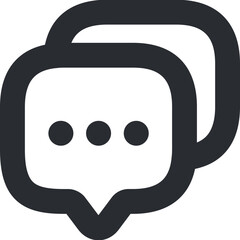 Vector black messages icon graphic design illustration, icon design, business icon