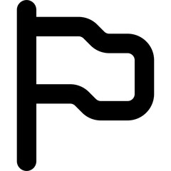 Vector black flag icon graphic design illustration, icon design, business icon