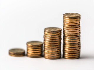 Stacked Coins Representing Financial Growth