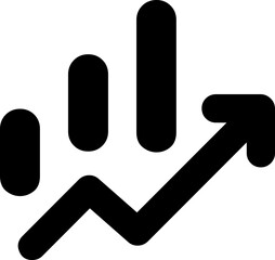 Vector black finance mode icon graphic design illustration, icon design, business icon