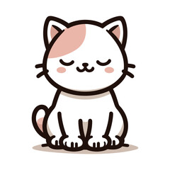 Majestic Cat outline silhouette collection vector style art