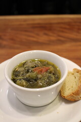 Italian cuisine: zuppa di verdure (vegetable soup)