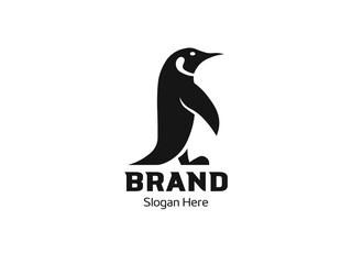 Minimalist Penguin Logo Design For Business
