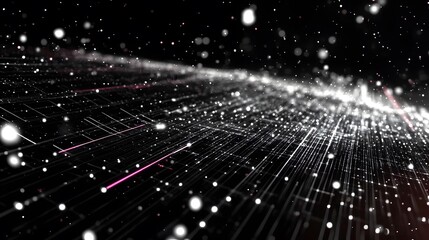 Obraz premium Looping, Futuristic Infinite Lines, Black and White, Abstract Image, Texture, Pattern Background, Wallpaper, Smartphone Cover and Screen, PC, Laptop, 9:16 and 16:9 Format