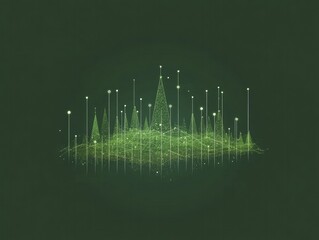 Economic Forecasting Models for analyzing market trends, displayed on a rich emerald backdrop.