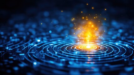 Dynamic flash sale concept with vibrant energy burst for retail promotion