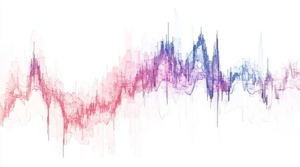 A digital financial chart showing stock prices fluctuating over time, with a clear focus on the upward trends, set against a minimalist white background.