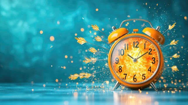 Flash sale promotion with exploding alarm clock design