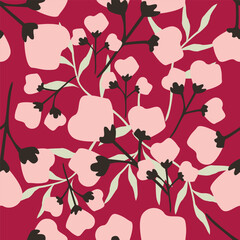 Flower pattern, ditsy floral seamless pattern, small little cute flower background. Flower repeat pattern. Ditsy print, surface design. Ditsy floral for fashion, texture, fabric, wrapping