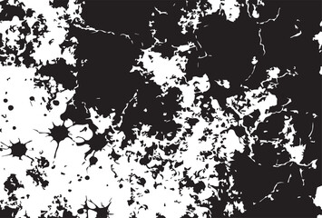 Grunge Black And White Wall Texture Abstract Background.