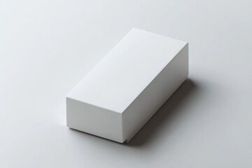 White Rectangular Box on a White Background