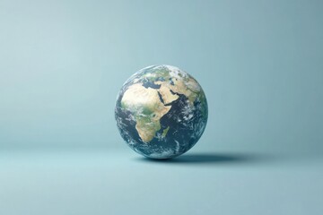 Fototapeta premium A 3D Render of the Earth as an Easter Egg