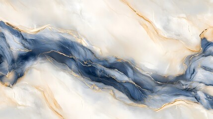 Naklejka premium Marble, Marbled, Blue and White, Abstract Image, Texture, Pattern Background, Wallpaper, Smartphone Cover and Screen, PC, Laptop, 9:16 and 16:9 Format