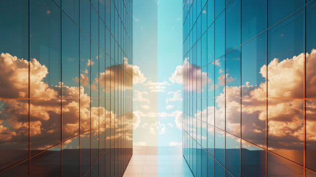 A comparison of cloud computing versus traditional on-premise infrastructure, highlighting flexibility and cost savings.