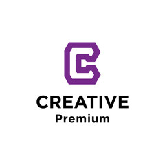 Letter C logo design with modern concept. Icon letter C vector illustration