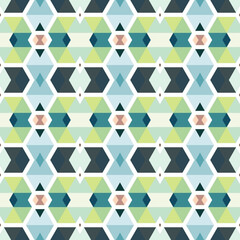 Fototapeta premium Patrón sin costuras original, efecto caleidoscopio, colores. Fondo. Estampa geométrica