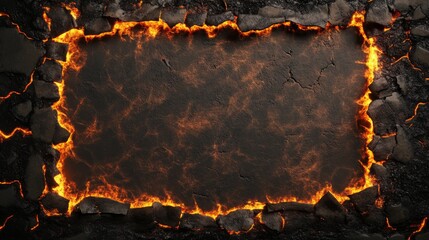 burning borders with fire frame