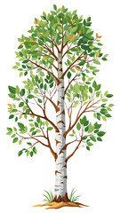 bushy design And a Green tree