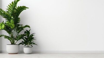 Minimalist bank interior with white walls, interactive touch screens, and ambient lighting, Contemporary design, cool tones, realistic detail