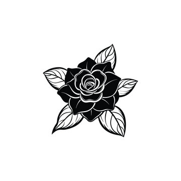 recommend clip art: Elegant decorative gardenia flowers 