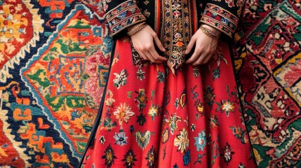 Traditional Clothing with Vibrant Patterns
