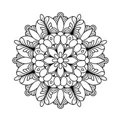 Circular Pattern In The Form Of A Mandala